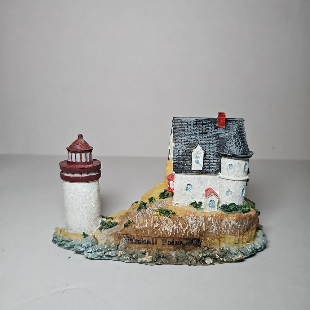 Lighthouse Collection Hand Painted Marshall Point Maine 4 Inch